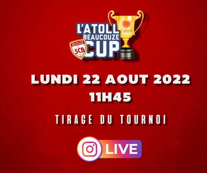 Live - Tirage des groupes de l'Atoll Beaucouzé Cup ! Live - Tirage des groupes de l'Atoll Beaucouzé Cup !