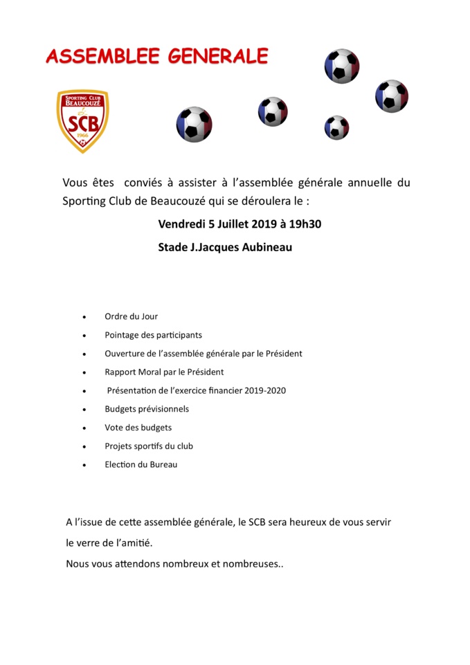 ASSEMBLEE GENERALE