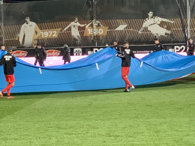 Nos U15 sur la pelouse du stade Raymond KOPA