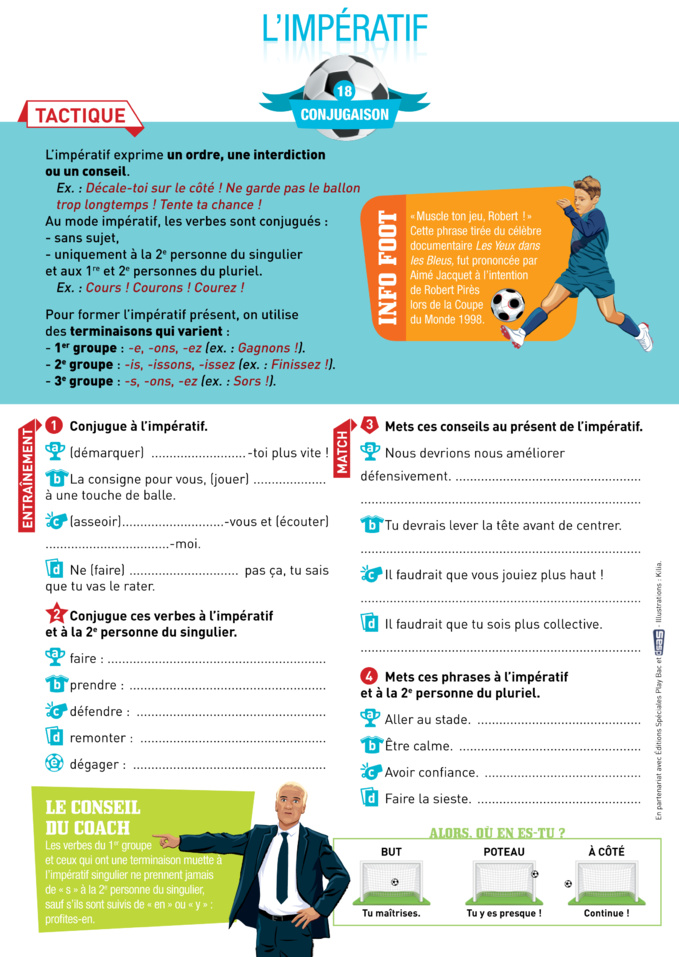 Puissance foot: C'est l'heure de la leçon du jour!!!