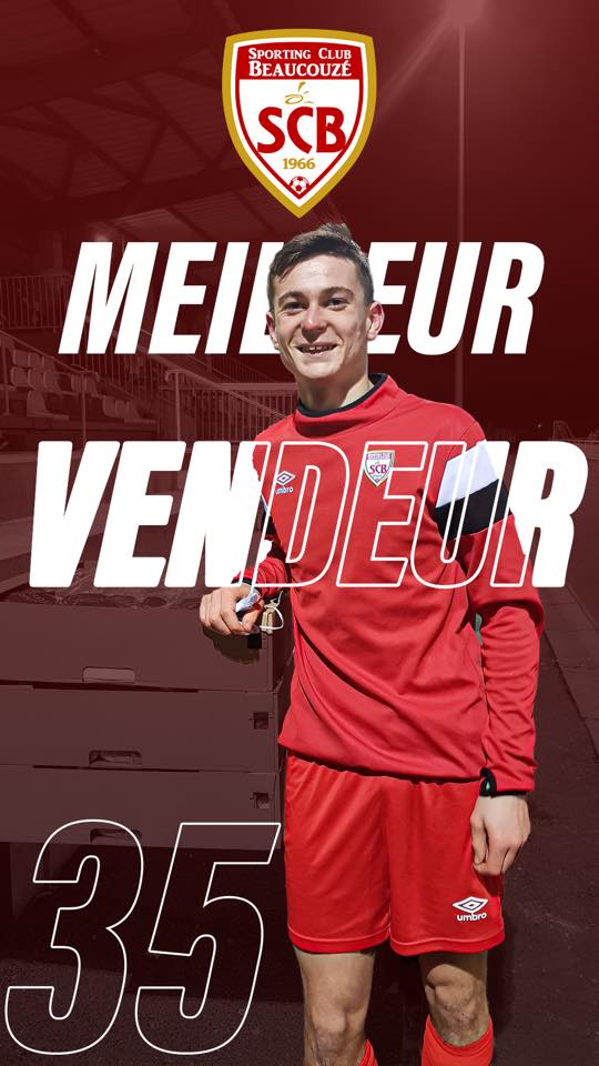 Une brioche force 35 pour Mathis (U16), best vendor !