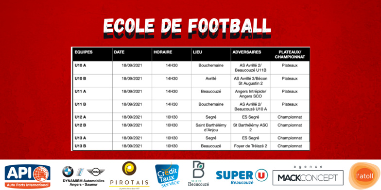 AGENDA DU WEEK-END