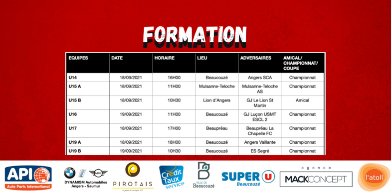 AGENDA DU WEEK-END