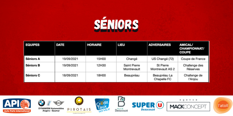 AGENDA DU WEEK-END