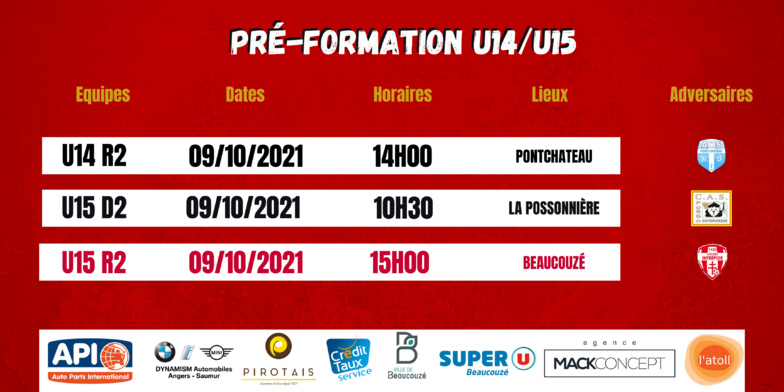 AGENDA DU WEEK-END