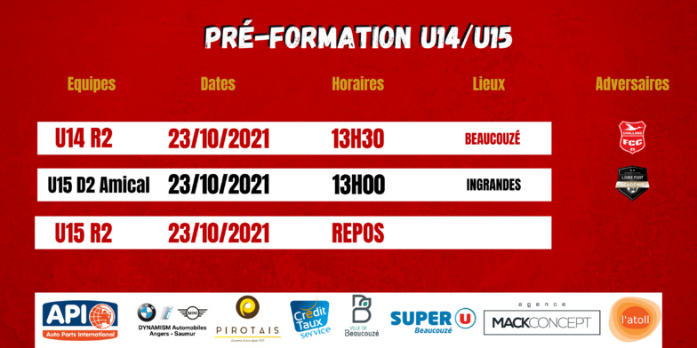 Agenda du Week-End !