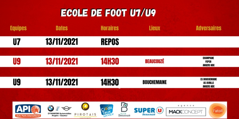 Agenda du week end !