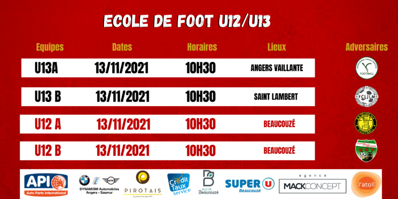 Agenda du week end !
