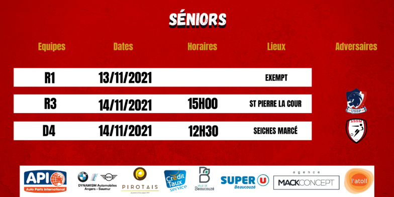 Agenda du week end !