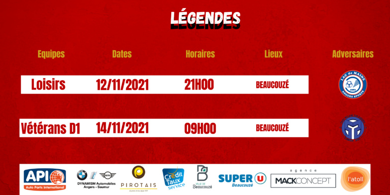 Agenda du week end !