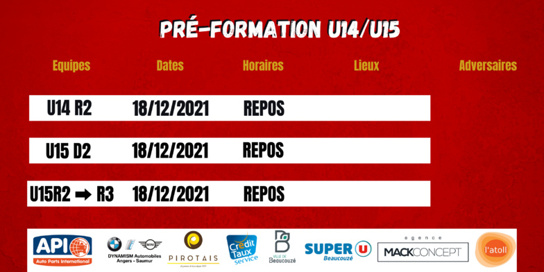 Agenda du Week-End !