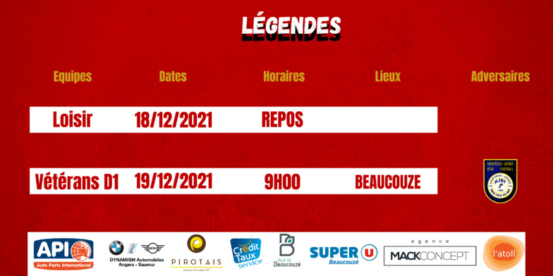 Agenda du Week-End !