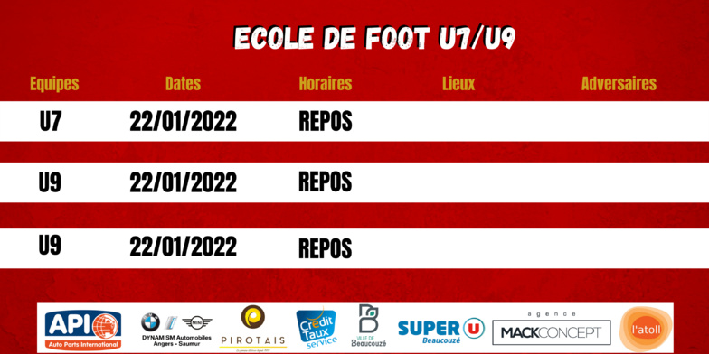 Agenda du week-end !