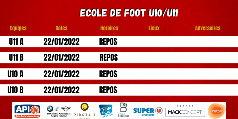 Agenda du week-end !