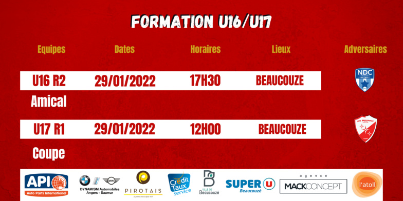 Agenda du week-end !