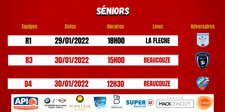 Agenda du week-end !
