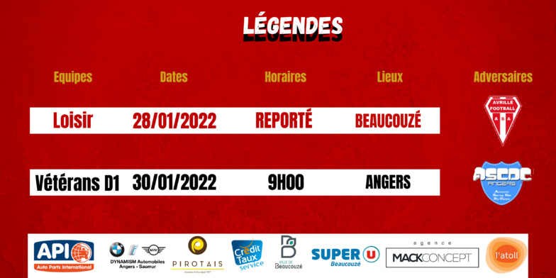 Agenda du week-end !