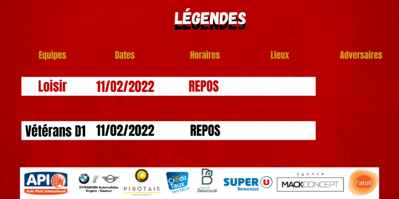 Agenda du week-end !