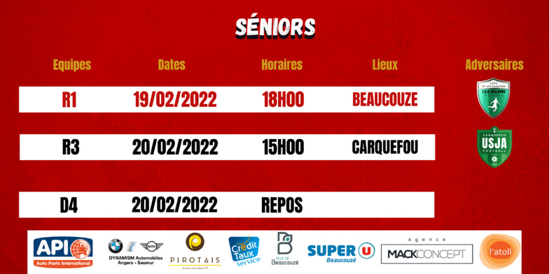 Agenda du week-end !