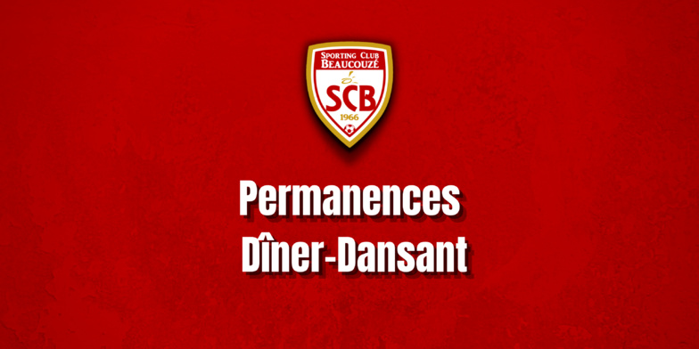 Permanences Dîner-Dansant - 26 mars 2022 !