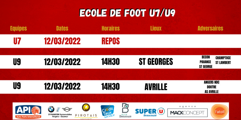 Agenda du week-end !