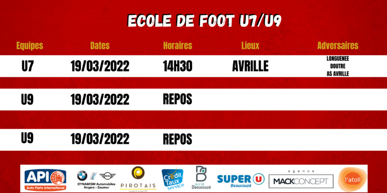 Agenda du week-end !