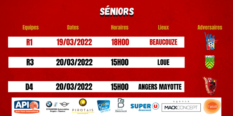 Agenda du week-end !