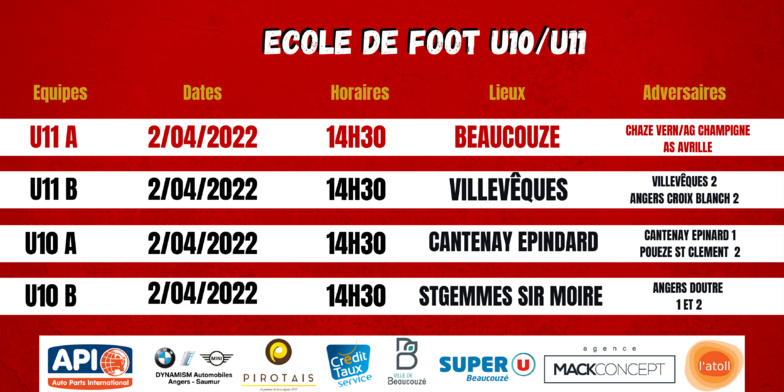 Agenda du week-end !