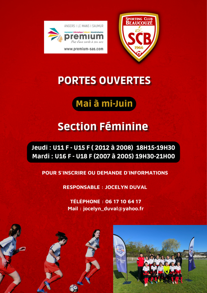 Portes Ouvertes Section Féminine !