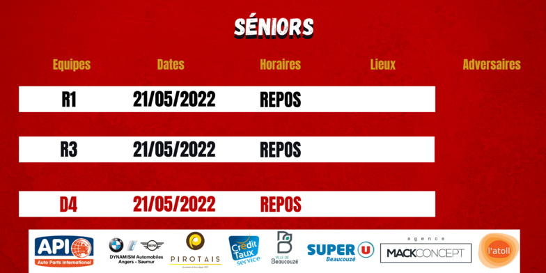 Agenda du week-end !