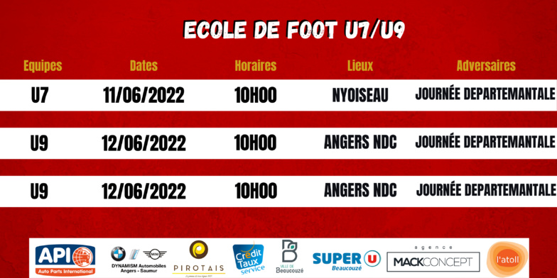 Agenda du week-end !