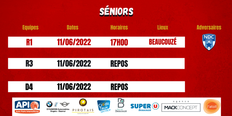 Agenda du week-end !