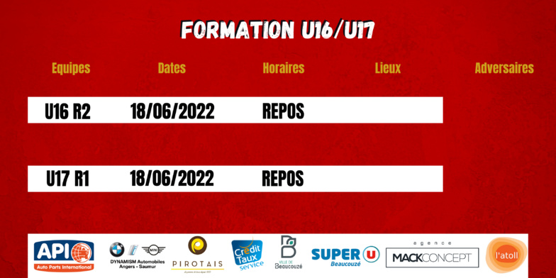 Agenda du week-end !