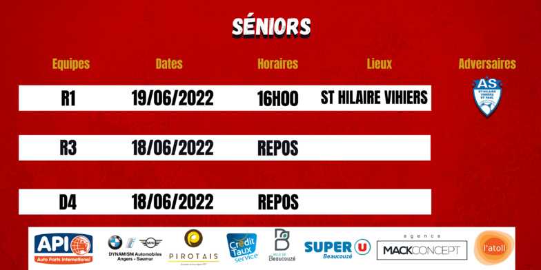 Agenda du week-end !