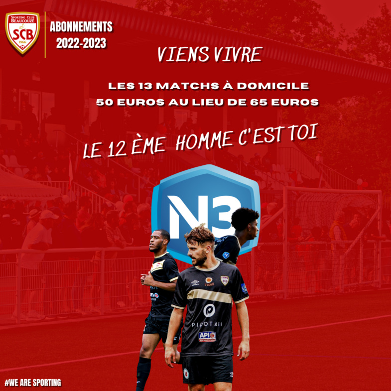 Le Sporting va vivre son premier match à domicile en N3 !