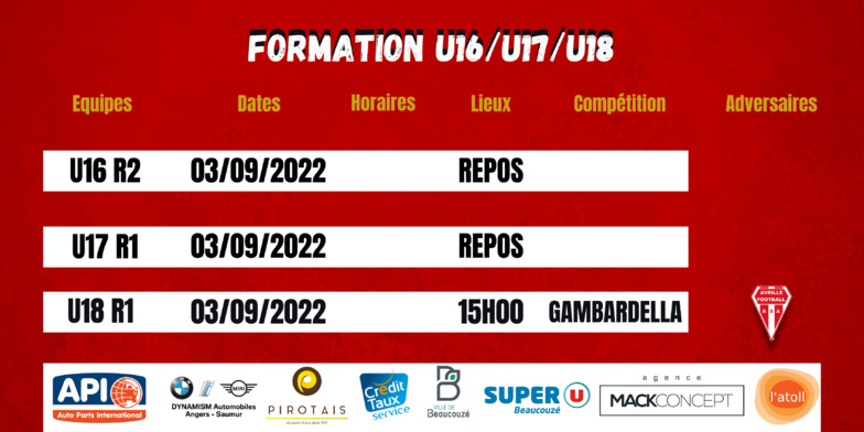 Agenda du week-end !