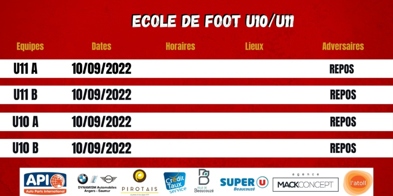 Agenda du week-end !