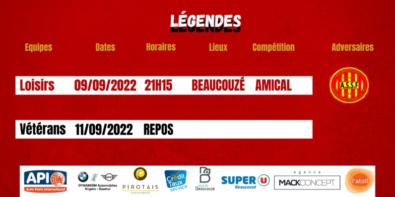 Agenda du week-end !