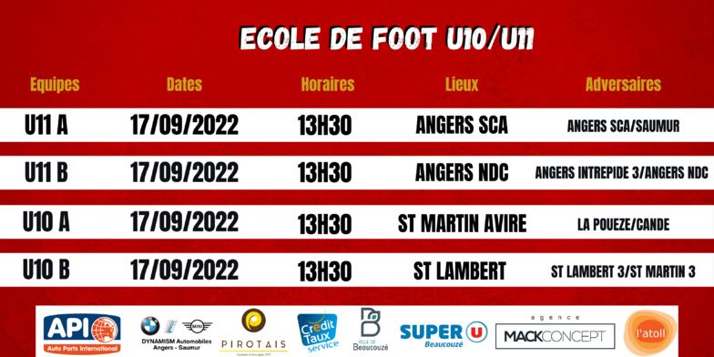Agenda du week-end !
