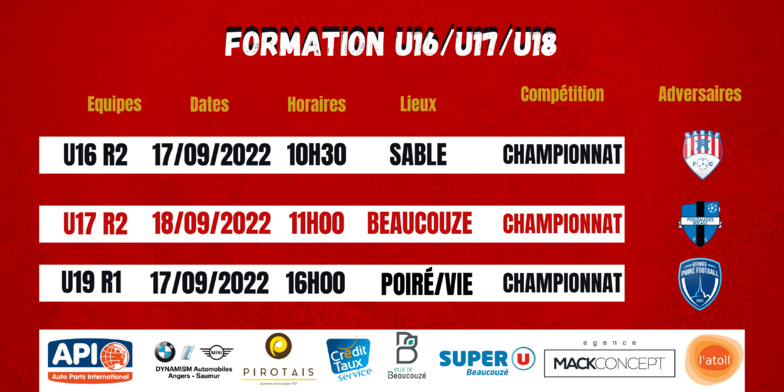 Agenda du week-end !