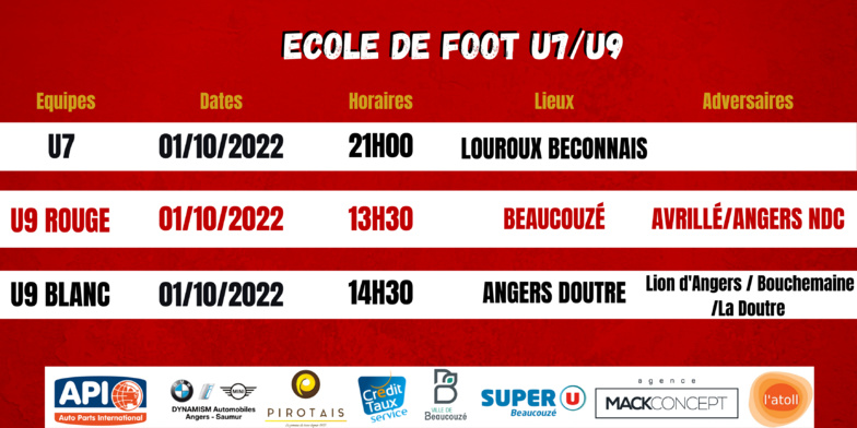 Agenda du week-end !