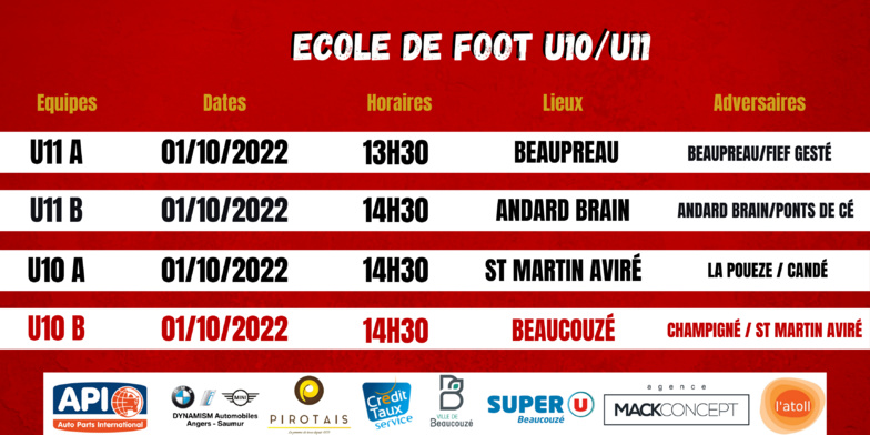 Agenda du week-end !