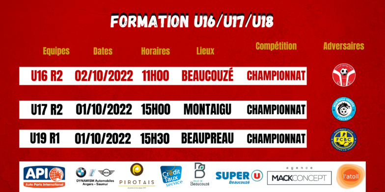 Agenda du week-end !