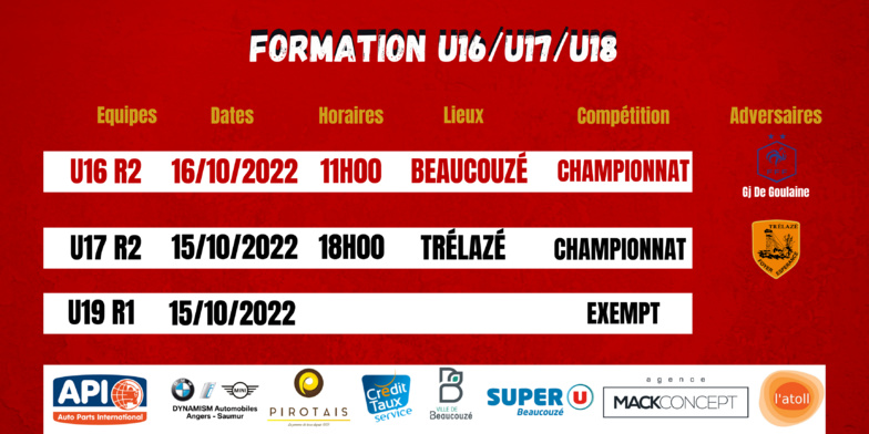 Agenda du week-end !