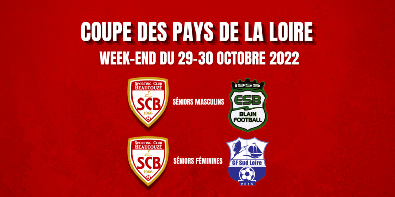 TIRAGE COUPE DES PAYS DE LA LOIRE SÉNIORS M&F TIRAGE COUPE DES PAYS DE LA LOIRE SÉNIORS M&F