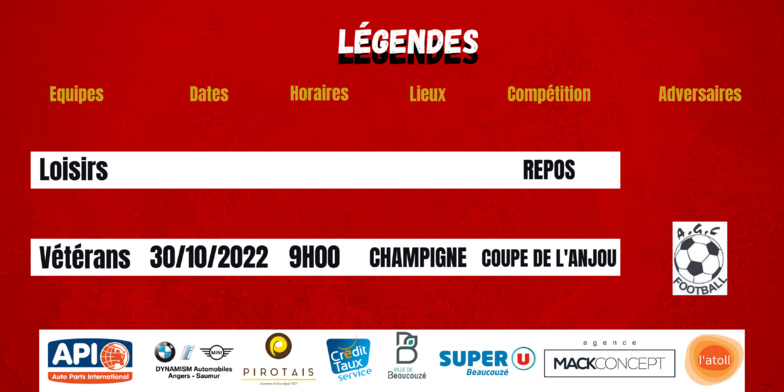 Agenda du week-end !