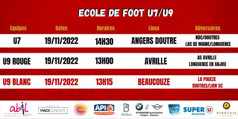 Agenda du week-end !
