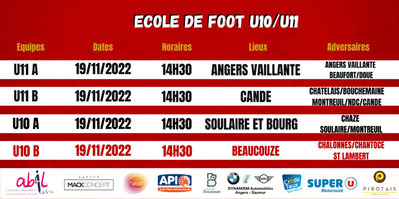 Agenda du week-end !
