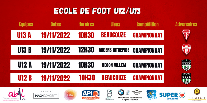 Agenda du week-end !