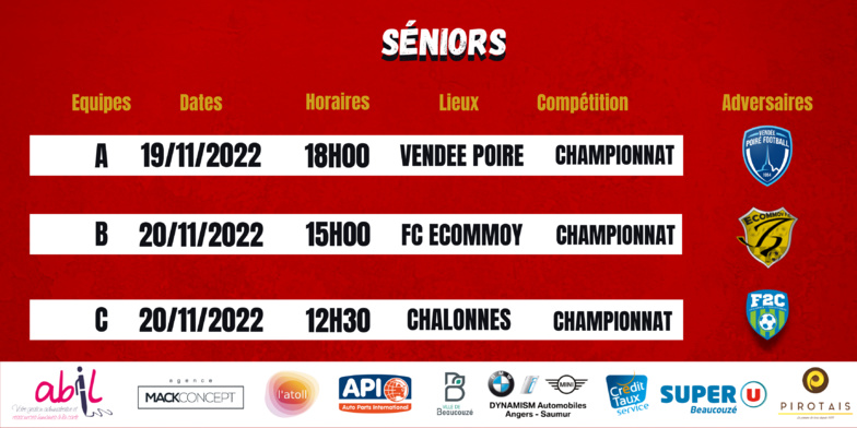 Agenda du week-end !
